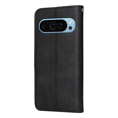 SKALO Google Pixel 9/9 Pro PU-nahkainen Lompakkokotelo - Musta