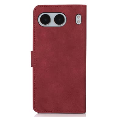 SKALO OnePlus Nord 4 KHAZNEH Lompakkokotelo PU-nahasta - Punainen