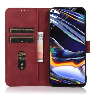 SKALO OnePlus Nord 4 KHAZNEH Lompakkokotelo PU-nahasta - Punainen