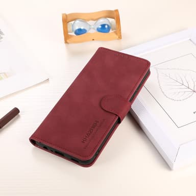 SKALO OnePlus Nord 4 KHAZNEH Lompakkokotelo PU-nahasta - Punainen
