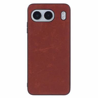 OnePlus Nord 4 SKALO PU-nahkainen hybridikuori - Ruskea