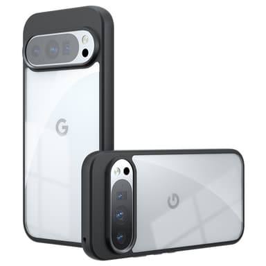 SKALO Google Pixel 9/9 Pro Läpinäkyvä TPU suojakuori - Musta