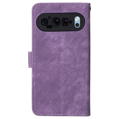 SKALO Google Pixel 9 Pro XL Lompakkokotelo PU-nahkaa - Violetti