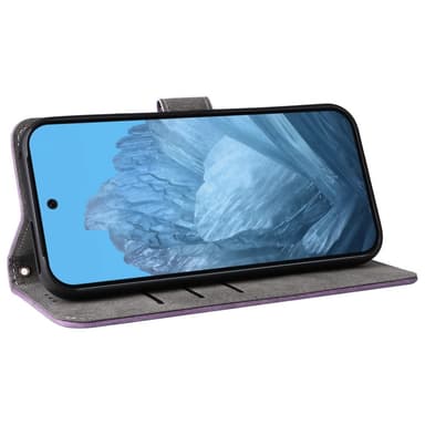 SKALO Google Pixel 9 Pro XL Lompakkokotelo PU-nahkaa - Violetti