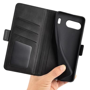 SKALO OnePlus Nord 4 Premium Wallet Lompakkokotelo - Musta