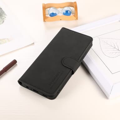 SKALO OnePlus Nord 4 KHAZNEH Lompakkokotelo PU-nahasta - Musta