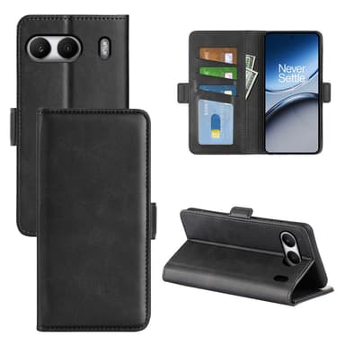 SKALO OnePlus Nord 4 Premium Wallet Lompakkokotelo - Musta