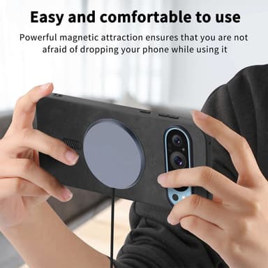 SKALO Google Pixel 9/9 Pro PU Nahka Hybrid Suojakuori - Ruskea