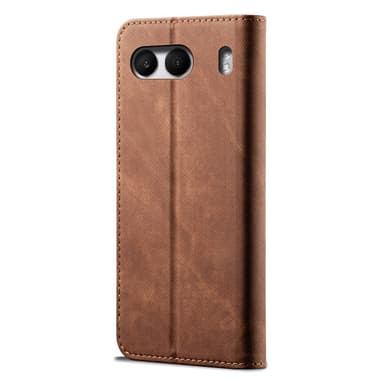 SKALO OnePlus Nord 4 Jeans Lompakkokotelo - Ruskea