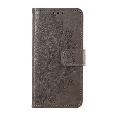 SKALO Google Pixel 9/9 Pro Mandala lompakkokotelo - Harmaa