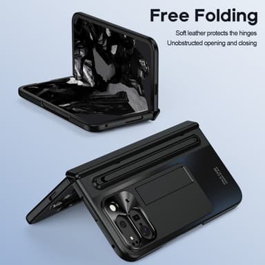 SKALO Google Pixel 9 Pro Fold Panssarilasi Stylus Pen Suojakuori - Musta