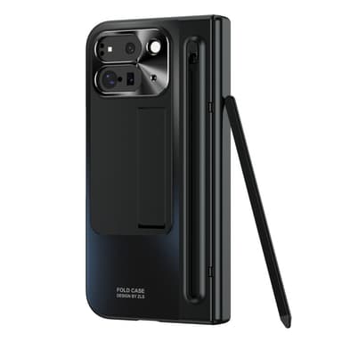 SKALO Google Pixel 9 Pro Fold Panssarilasi Stylus Pen Suojakuori - Musta