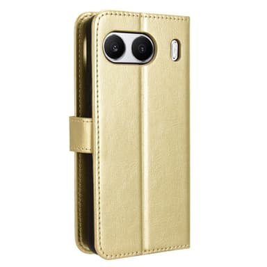 SKALO OnePlus Nord 4 PU-nahkainen Lompakkokotelo - Kulta