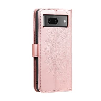 SKALO Google Pixel 9/9 Pro Mandala lompakkokotelo - Ruusukulta
