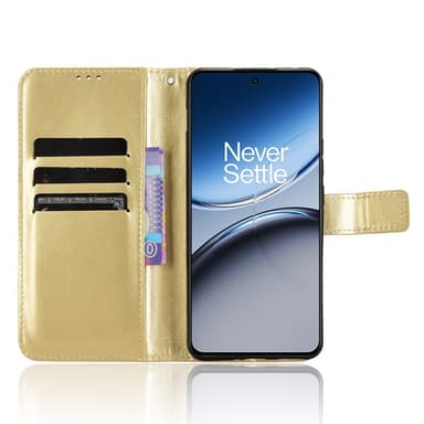 SKALO OnePlus Nord 4 PU-nahkainen Lompakkokotelo - Kulta