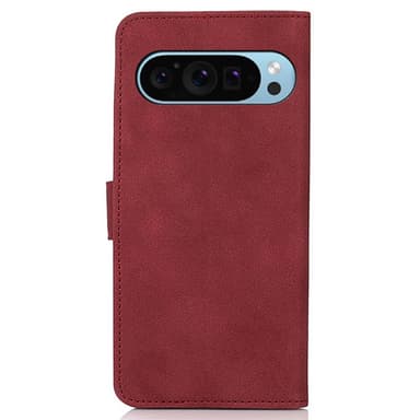 SKALO Google Pixel 9/9 Pro KHAZNEH Lompakkokotelo PU-nahasta - Punainen