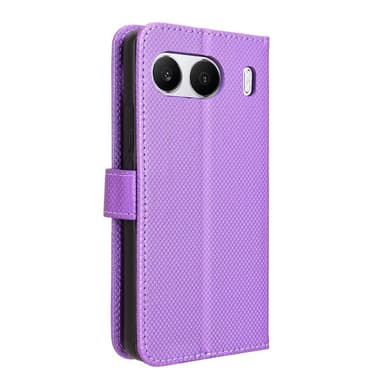 SKALO OnePlus Nord 4 Premium Mini Rhombus Lompakkokotelo - Violetti