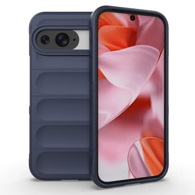 SKALO Google Pixel 9/9 Pro Rugged Bumpers TPU-suojakuori - Tummansininen
