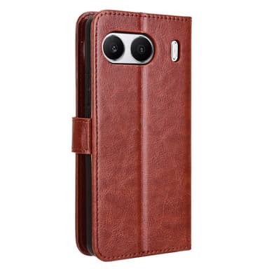 SKALO OnePlus Nord 4 PU-nahkainen Lompakkokotelo - Ruskea