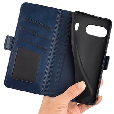 SKALO OnePlus Nord 4 Premium Wallet Lompakkokotelo - Sininen