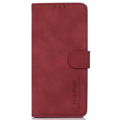 SKALO Google Pixel 9 Pro XL KHAZNEH Lompakkokotelo PU-nahasta - Punainen