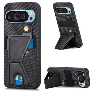 SKALO Google Pixel 9/9 Pro Carbon FIber Card Slot - Musta