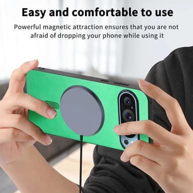 SKALO Google Pixel 9/9 Pro PU Nahka Hybrid Suojakuori - Sininen