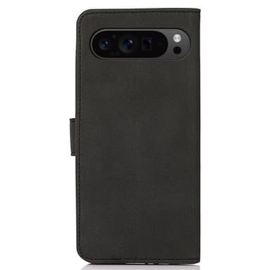 SKALO Google Pixel 9 Pro XL KHAZNEH Lompakkokotelo PU-nahasta - Musta