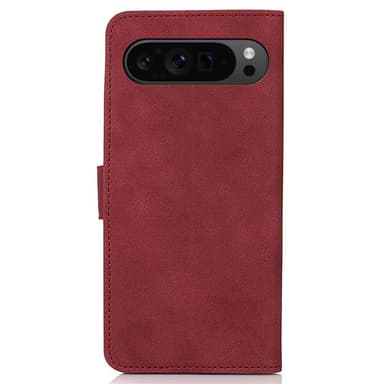 SKALO Google Pixel 9 Pro XL KHAZNEH Lompakkokotelo PU-nahasta - Punainen
