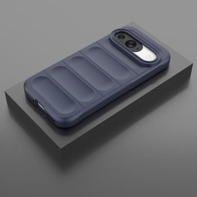 SKALO Google Pixel 9/9 Pro Rugged Bumpers TPU-suojakuori - Tummansininen