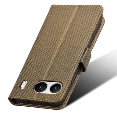 SKALO OnePlus Nord 4 Premium Mini Rhombus Lompakkokotelo - Ruskea