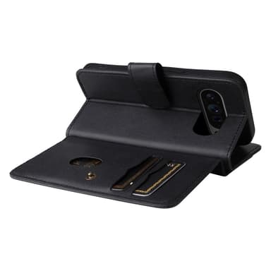 SKALO Google Pixel 9 Pro XL 10-lokeroa Lompakkokotelo - Musta