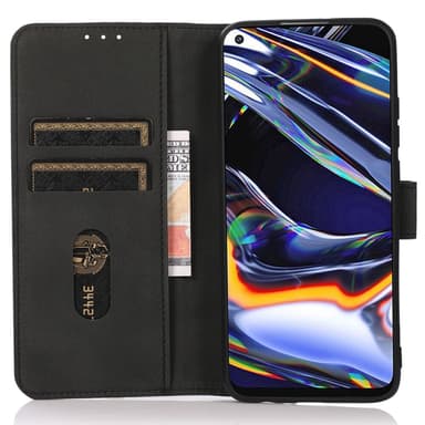 SKALO Google Pixel 9 Pro XL KHAZNEH Lompakkokotelo PU-nahasta - Musta