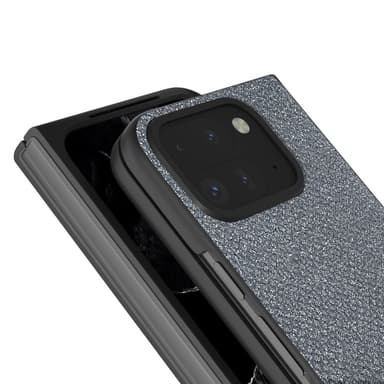 SKALO Google Pixel 9 Pro Fold Rhinestone Texture Suojakuori - Harmaa