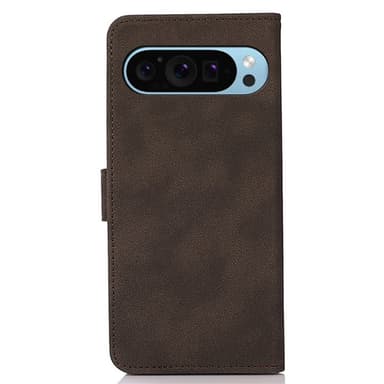 SKALO Google Pixel 9/9 Pro KHAZNEH Lompakkokotelo PU-nahasta - Ruskea