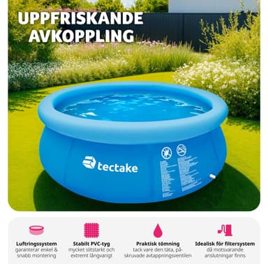 Puhallettava allas Ø 240 x 63 cm -