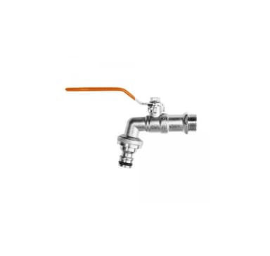 Pallohana 3/4"", 1"" uroslähtö quiconnector-adapterilla