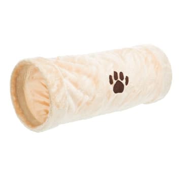 Lelu tunnelileikkikoirille, pehmo, ø 22 × 60 cm, beige, Trixie