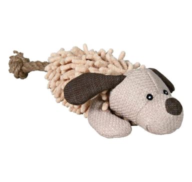 Lelu koirille köydellä, kangas/pehmo 30cm