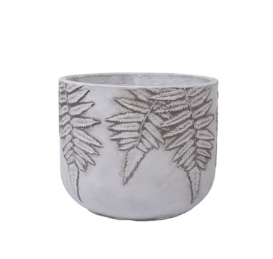 Kasvinpidin SAARIAINEN D30xH24,5cm, valkoinen/harmaa