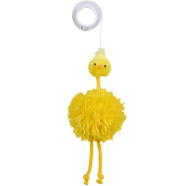 Lelu kissoille Kana kuminauhassa, pehmo, 20 cm