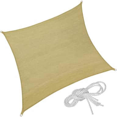 Aurinkovarjopurje neliö, beige - 300 x 300 cm