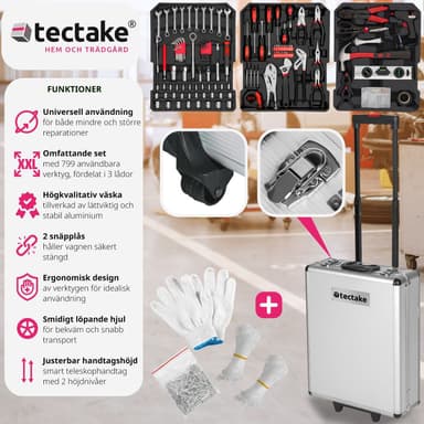 työkalulaatikko vaunu 799 kpl -