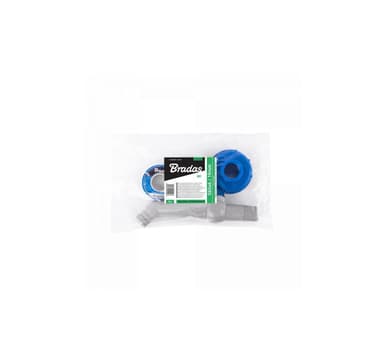 Sarja - PP 45° hana IBCS60x6 adapterilla 25mm letkulle PTFE-teipillä