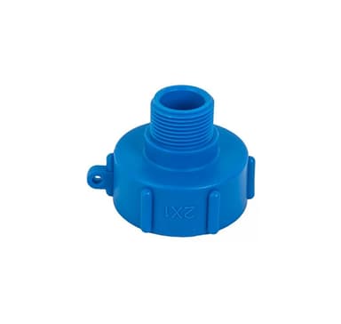 IBC adapter, S60x6 sisäkierre - 1"" ulkokierre, Bradas