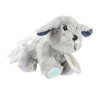 Lelu koirille Junior koira köydellä, pehmo, 24 cm