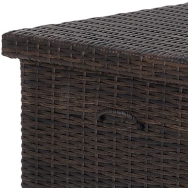 Puutarhan säilytyslaatikko Kiruna - Ulkokalusteiden tyynyjen säilytys 120x55x61.5cm, 270l - ruskea