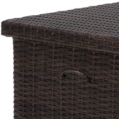 Puutarhan säilytyslaatikko Kiruna - Ulkokalusteiden tyynyjen säilytys 120x55x61.5cm, 270l - ruskea