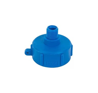 IBC adapter, S60x6 sisäkierre - 1/2"" ulkokierre, Bradas