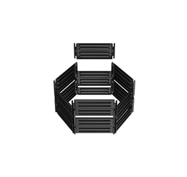 AIR-KING kompostori 850 L, musta